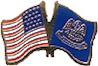 Louisiana/United States of America (USA) Friendship Pin