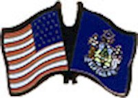 Maine/United States of America (USA) Friendship Pin