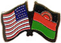 Malawi/United States of America (USA) Friendship Pin