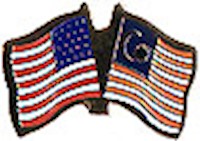 Malaysia/United States of America (USA) Friendship Pin