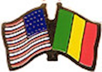 Mali/United States of America (USA) Friendship Pin
