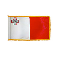 Malta Indoor Nylon Flag with Fringe