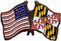 Maryland/United States of America (USA) Friendship Pin