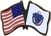 Massachusetts/United States of America (USA) Friendship Pin
