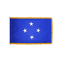 Micronesia Indoor Nylon Flag with Fringe