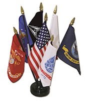 Armed Forces Miniature Flag Set
