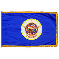 Minnesota State Indoor Nylon Flag with fringe