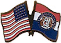 Missouri/United States of America (USA) Friendship Pin
