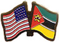 Mozambique/United States of America (USA) Friendship Pin