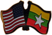 Myanmar (burma)/United States of America (USA) Friendship Pin