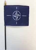 4 Inch (in) Height x 6 Inch (in) Length Nato Nylon Desktop Flag