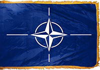 NATO Indoor Nylon Flag with Fringe