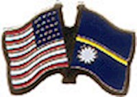 Nauru/United States of America (USA) Friendship Pin