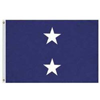 Navy 2 Star Rear Admiral Upper Half Flags