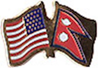 Nepal/United States of America (USA) Friendship Pin