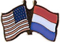 Netherlands/United States of America (USA) Friendship Pin