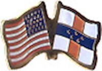Netherlands Antilles/United States of America (USA) Friendship Pin