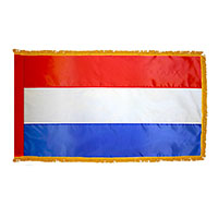 Netherlands Indoor Nylon Flag with Fringe