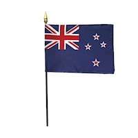 4 Inch (in) Height x 6 Inch (in) Length New Zealand Nylon Desktop Flag