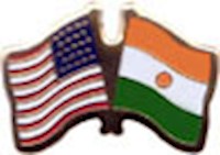 Niger/United States of America (USA) Friendship Pin