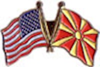 North Macedonia/United States of America (USA) Friendship Pin