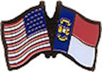 North Carolina/United States of America (USA) Friendship Pin