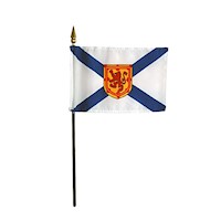 4 Inch (in) Height x 6 Inch (in) Length Nova Scotia Nylon Desktop Flag