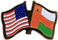 Oman/United States of America (USA) Friendship Pin