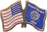 Oregon/United States of America (USA) Friendship Pin