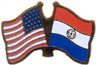 Paraguay/United States of America (USA) Friendship Pin