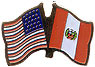 Peru/United States of America (USA) Friendship Pin
