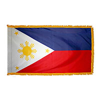 Philippines Indoor Nylon Flag with Fringe