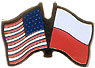 Poland/United States of America (USA) Friendship Pin