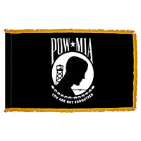 POW/MIA Nylon Flag with Fringe