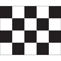 End of Race (Checkered) Auto Racing Nylon Flag