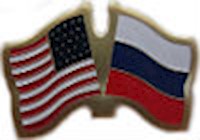 Russia/United States of America (USA) Friendship Pin