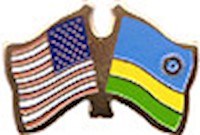 Rwanda/United States of America (USA) Friendship Pin