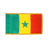 Senegal Indoor Nylon Flag with Fringe