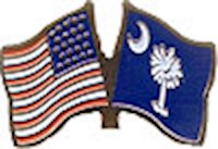 South Carolina/United States of America (USA) Friendship Pin