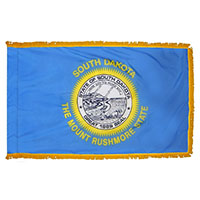 South Dakota State Indoor Nylon Flag with fringe
