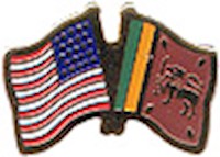 Sri Lanka/United States of America (USA) Friendship Pin