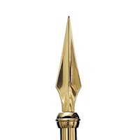 Staff Spear - Brass Parade Pole Ornament
