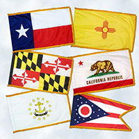 United States (U.S.) 50 State Flag Set with Fringe