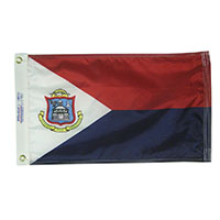 Saint Maarten Courtesy Nylon Boat Flag