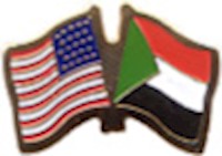 Sudan/United States of America (USA) Friendship Pin
