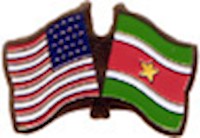Suriname/United States of America (USA) Friendship Pin