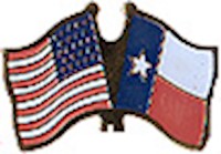 Texas / United States of America (USA) Friendship Flag Pin