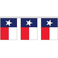 Texas, 30ft 16 Pennant Polyethylene Flag String
