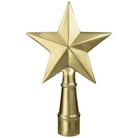 Texas Guiding Star, 7 Inch (in) Brass Parade Pole Ornament
