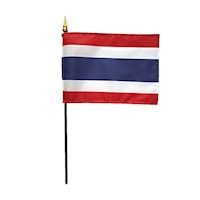 4 Inch (in) Height x 6 Inch (in) Length Thailand Nylon Desktop Flag